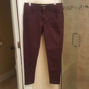 Democracy Ab Technology maroon jeans size 8
